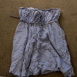 Princess Polly Blue and White Gingham Mini Dress